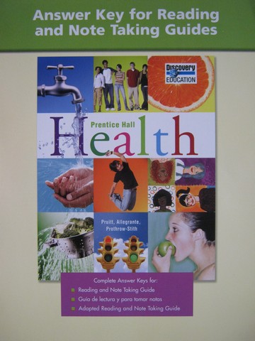 (image for) Health Reading & Note Taking Guides Answer Key (P)