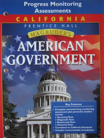 (image for) Magruder's American Government Progress Monitoring (CA)(P)