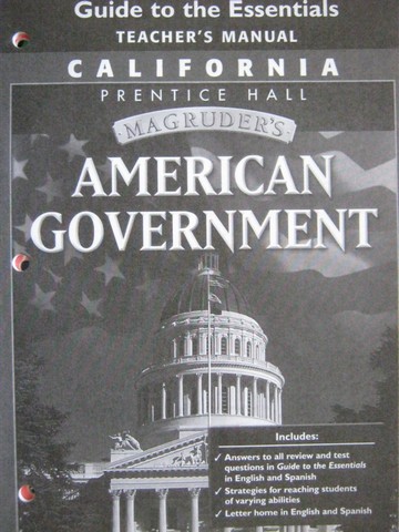 (image for) Magruder's American Government Guide to Essentials TM (CA)(TE)(P)