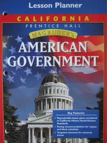 (image for) Magruder's American Government Lesson Planner (CA)(P)