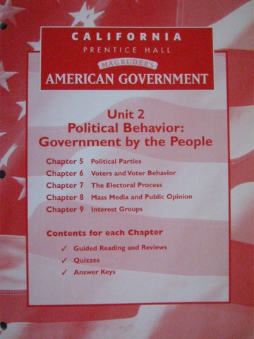 (image for) Magruder's American Government Unit 2 Resources (CA)(P)