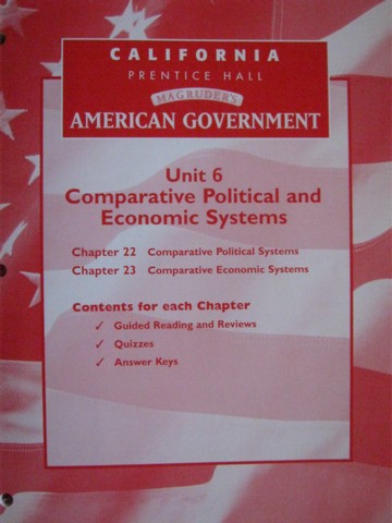(image for) Magruder's American Government Unit 6 Resources (CA)(P)