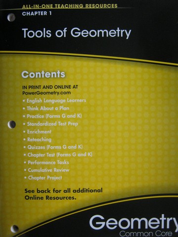 (image for) Geometry Common Core All-in-One Teaching Resources 1 (P)