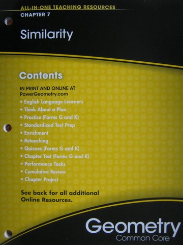 (image for) Geometry Common Core All-in-One Teaching Resources 7 (P)