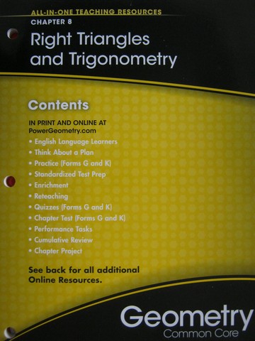 (image for) Geometry Common Core All-in-One Teaching Resources 8 (P)