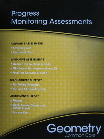 (image for) Geometry Common Core Progress Monitoring Assessments (P)