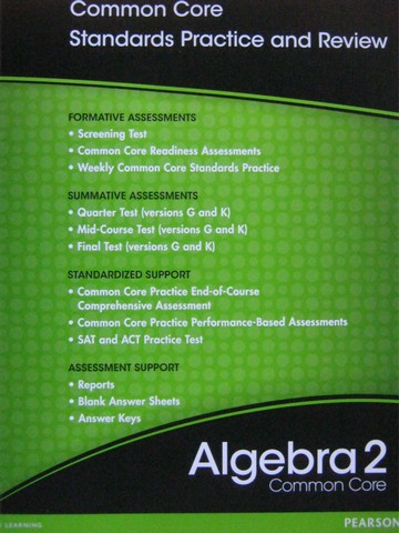 (image for) Algebra 2 Common Core Standards Practice & Review (P)