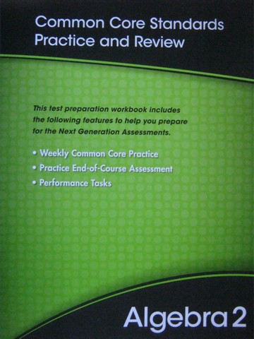 (image for) Algebra 2 Common Core Standards Practice & Review (P)