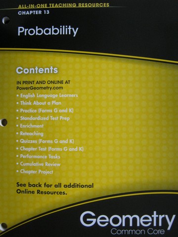 (image for) Geometry Common Core All-in-One Teaching Resources 13 (P)