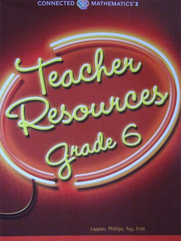 (image for) CMP3 6 Teacher Resources (TE)(P) by Lappan, Phillips, Fey,