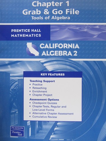 (image for) California Algebra 2 Chapter 1 Grab & Go Files (CA)(P) - Click Image to Close