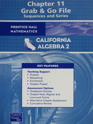 (image for) California Algebra 2 Chapter 11 Grab & Go File (CA)(P)
