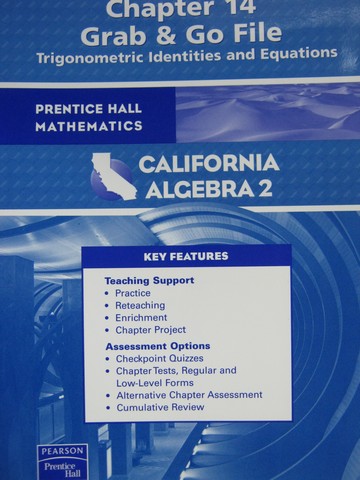 (image for) California Algebra 2 Chapter 14 Grab & Go File (CA)(P)