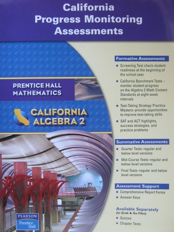 (image for) California Algebra 2 Progress Monitoring Assessments (CA)(P)