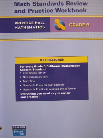 (image for) California Grade 6 Math Standards Review & Practice Workbook (P)