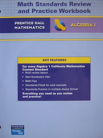 (image for) California Algebra 1 Math Standards Review & Practice (CA)(P)