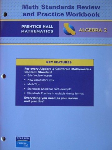 (image for) California Algebra 2 Math Standards Review & Practice (CA)(P)