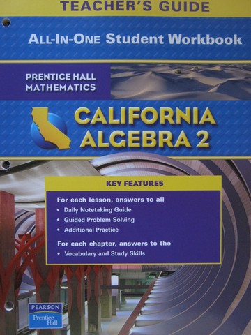 (image for) California Algebra 2 All-in-One Student Workbook TG (CA)(TE)(P)