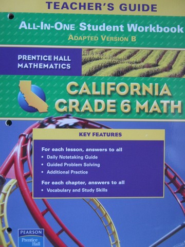 (image for) California Grade 6 Math All-in-One Student Workbook B TG (P)