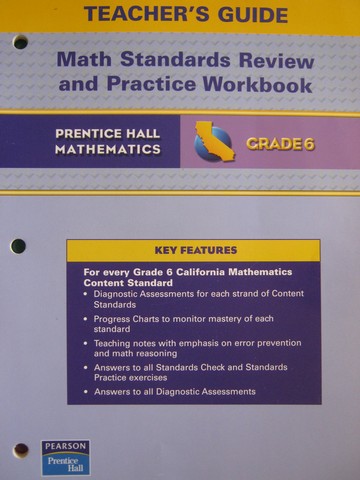 (image for) California Grade 6 Math Standards Review & Practice WB (TE)(P)