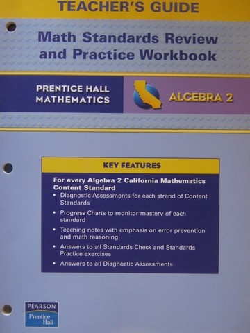 (image for) California Algebra 2 Math Standards Review & Practice TG (TE)(P)