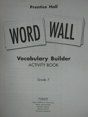 (image for) Word Wall Vocabulary Builder 7 Activity Book (P)