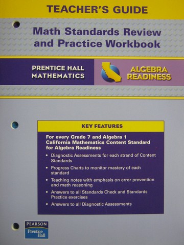 (image for) California Algebra Readiness Standards Review & Practice (TE)(P)