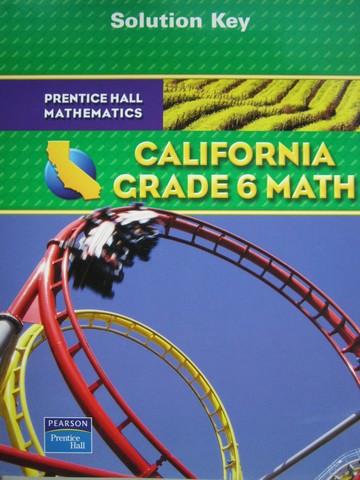 (image for) California Grade 6 Math Solution Key (CA)(P)