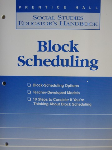 (image for) Social Studies Educator's Handbook Block Scheduling (TE)(P)