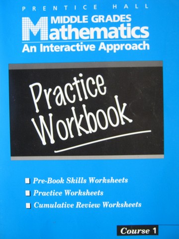 (image for) Middle Grades Mathematics Course 1 Practice Workbook (P)