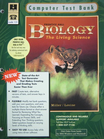 (image for) Biology The Living Science Computer Test Bank (P)