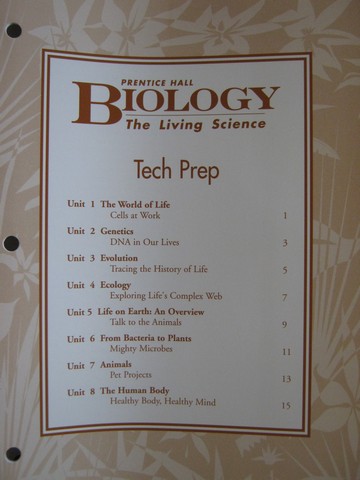 (image for) Biology The Living Science Tech Prep (P)