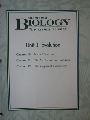 (image for) Biology The Living Science Chapter Resources Unit 3 (P)