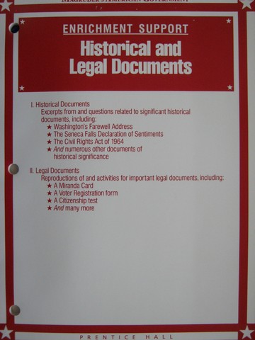 (image for) Magruder's American Government Historical & Legal Documents (P)