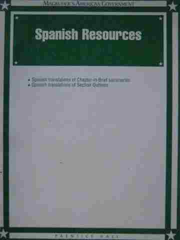(image for) Magruder's American Government Spanish Resources (P)