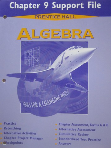 (image for) Algebra Tools for a Changing World Chapter 9 Support File (P)