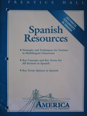 (image for) America Pathways to the Present Spanish Resources (P)