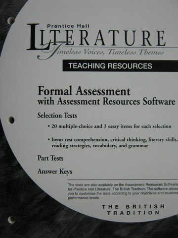 (image for) Literature British Tradition Teaching Resources (TE)(Box)