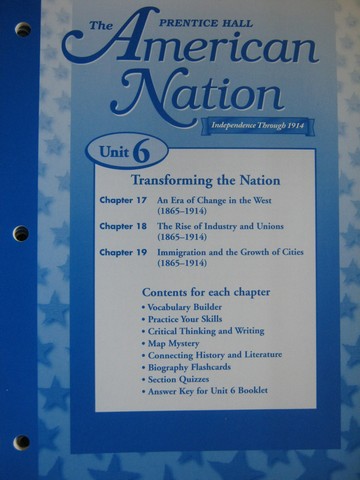 (image for) American Nation Unit 6 Chapters Resources (P)