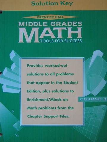 (image for) Middle Grades Math Course 3 Solution Key (P)