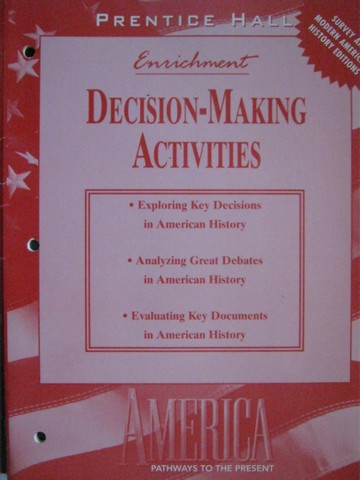 (image for) America Pathways to the Present Decision-Making Activities (P)