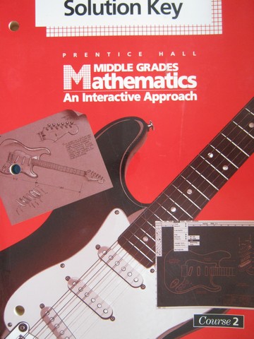 (image for) Middle Grades Mathematics Course 2 Solution Key (P)