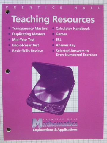 (image for) Mathematics Explorations & Applications Teaching Resources (P)