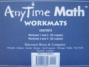(image for) AnyTime Math Workmats (Pk)