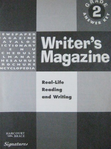 (image for) Signatures 2 Writer's Magazine Answer Key (P)
