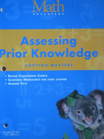 (image for) Math Advantage 1 Assessing Prior Knowledge Copying Masters (P)