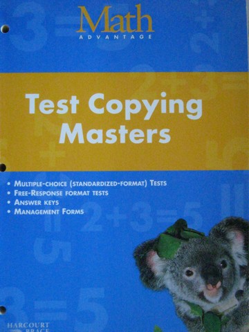 (image for) Math Advantage 1 Test Copying Masters (P)