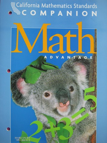 (image for) Math Advantage 1 Mathematics Standards Companion (CA)(P)