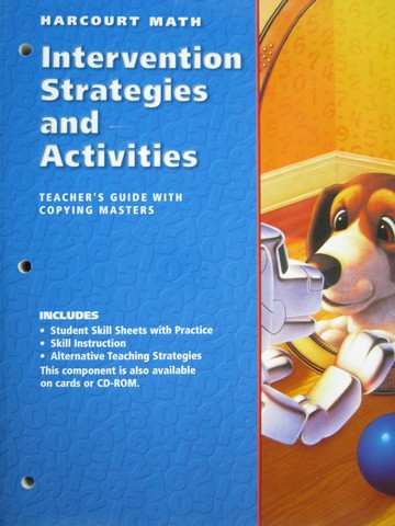 (image for) Harcourt Math 3 Intervention Strategies & Activities (CA)(TE)(P)