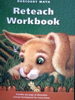 (image for) Harcourt Math 1 Reteach Workbook (P)